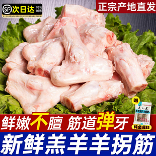羊肉新鲜羊拐筋羔羊冷冻羊拐骨10斤半成品饭店食材烧烤商用批发