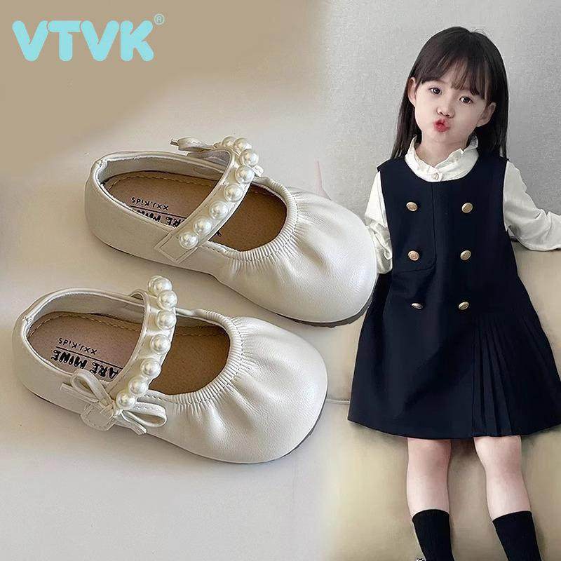 VTVK女童公主鞋珍珠软底春秋儿童鞋子2025新款皮鞋覆古玛丽珍单鞋,童鞋/婴儿鞋/亲子鞋,皮鞋,淘宝优惠券,粉丝福利购,淘宝优惠卷