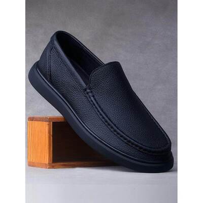 意大利设计风『DMXUXM』!高端大气!头层牛皮商务休闲百搭皮鞋男潮