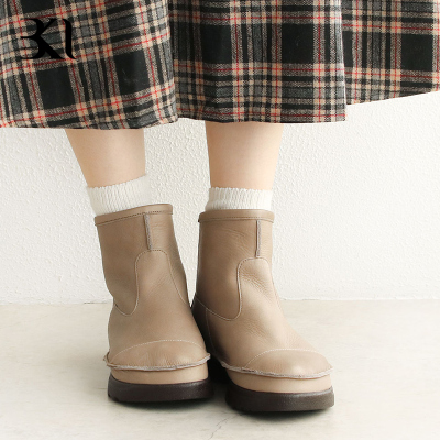 BAKERLOO进口牛皮短靴