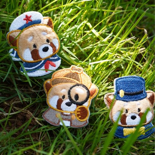 小熊猫刺绣胸针原创设计可爱个性卡通衣服包包帽子装饰动物徽章