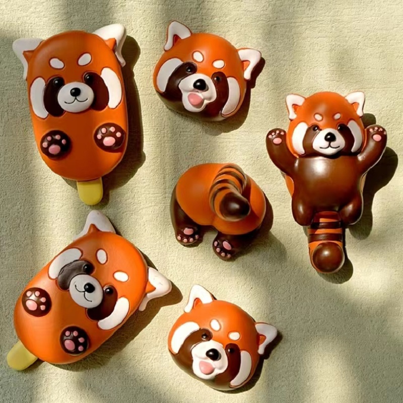 原创小熊猫冰箱贴卡通