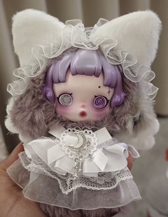 三代SP不眠剧场遗忘小熊专用困困睡魔搪胶娃衣15cm紫毛衣换装着替