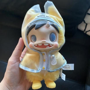 泡泡玛特宝拉怪物收藏系列毛绒布波小兔娃衣搪胶labubu10cm小衣服