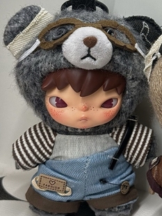 新款小野公路日志搪胶雪霜时分娃衣10cmHirono城市浮尘毛绒服着替