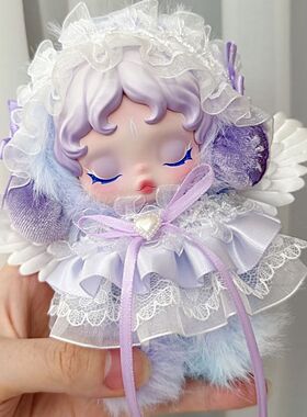 新款123代sp光织园幻掣清池朝晖晨露漫熙15cm搪胶紫色娃衣公主裙