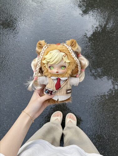 泡泡玛特skullpanda小马宝莉联名苹果嘉儿娃衣珍奇柔柔翅膀连衣裙