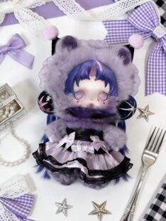 泡泡玛特新款sp小马宝莉紫悦珍奇娃衣搪胶10厘米公仔碧琪柔柔换装