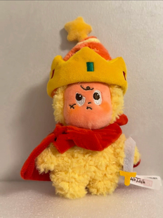 泡泡玛特一二三代星星人搪胶毛绒娃衣新年小哈欠衣服理发大风凌乱