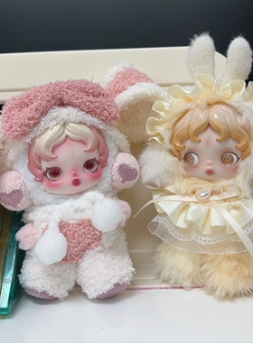 泡泡玛特123代不眠剧场抱抱幽灵光织园SP娃衣漫熙朝晖毛绒兔衣服