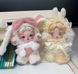 泡泡玛特123代不眠剧场抱抱幽灵光织园SP娃衣漫熙朝晖毛绒兔衣服