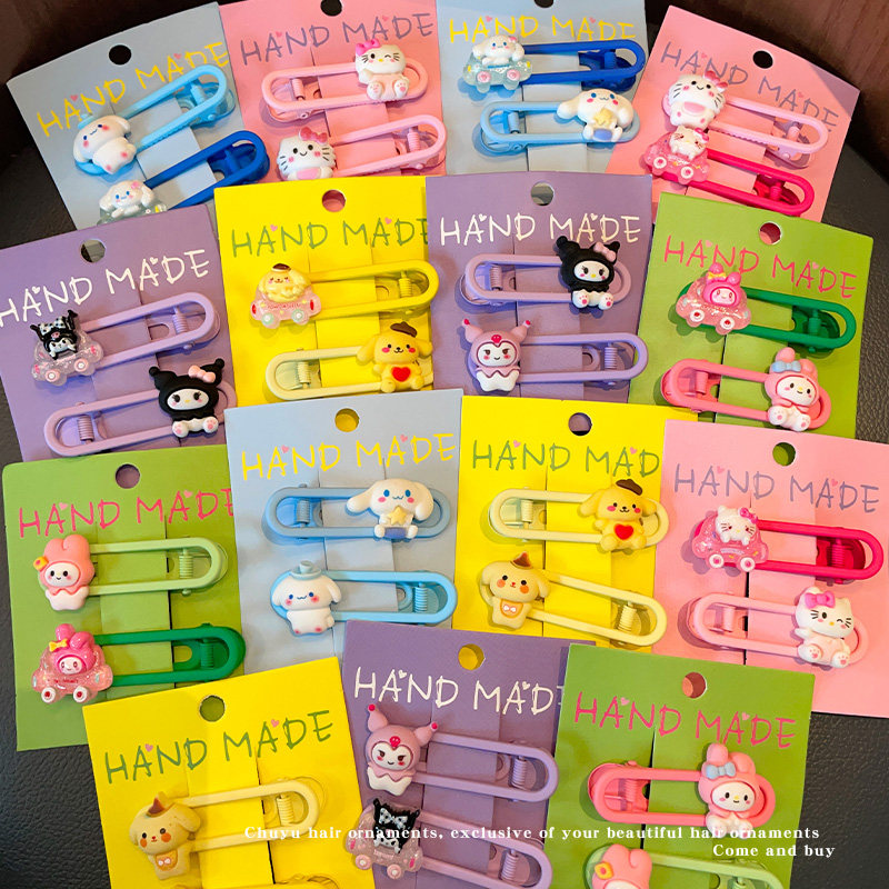 儿童卡通多巴胺发夹刘海侧边夹