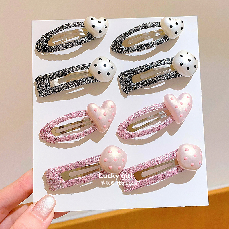 儿童发夹不伤发BB夹爱心高颜值