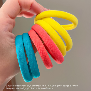 儿童彩色发圈大号2022新款 不伤发高马尾发绳橡皮筋皮套扎头发夏季