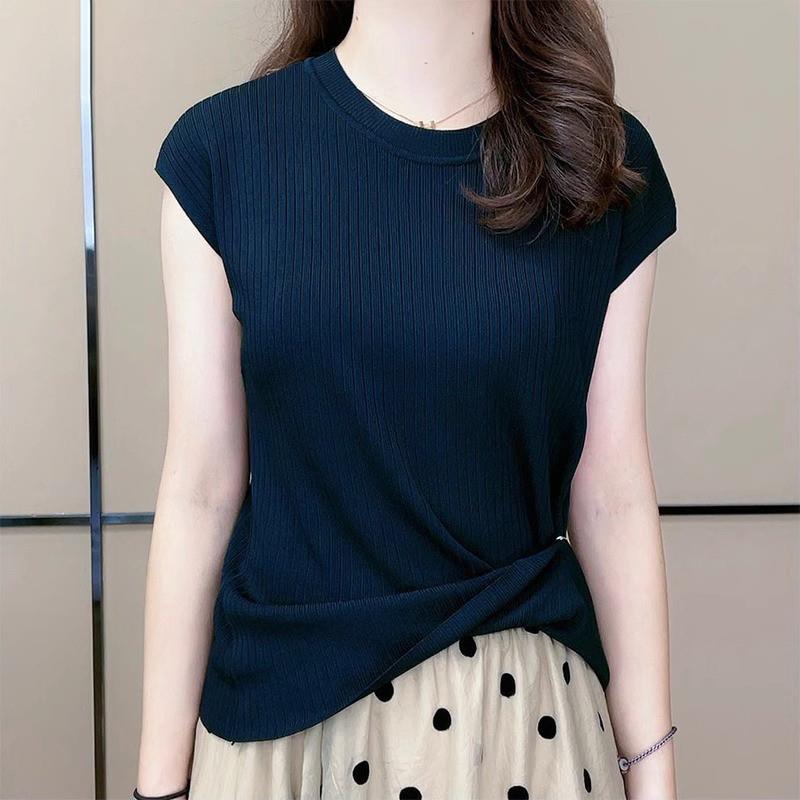 BLLOUKE针织短袖t恤女士连衣裙