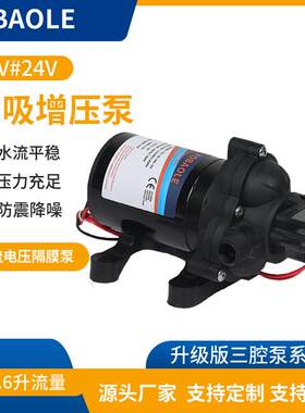 跨境热销房车水泵隔膜泵直流电动自吸RV泵清水泵喷雾器车载加压泵