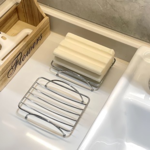 不锈钢肥皂架沥水肥皂盒香皂碟洗漱台收纳架置物架洗手卫生间浴室