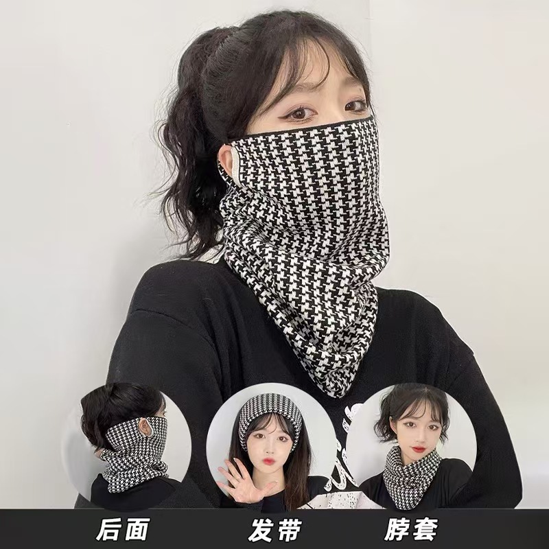 围巾女款新款冬用围脖护颈款流行轻奢高级感摩托车骑行滑雪护脸