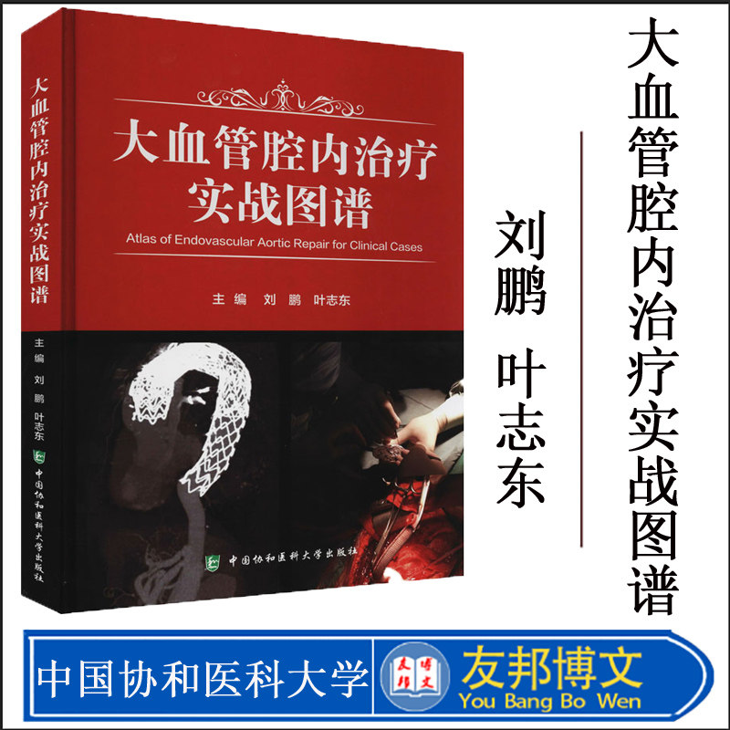正版 大血管腔内治疗实战图谱 主编刘鹏 叶志东 心血管内科疾病临床案例诊治教程参考工具书 中国协和医科大学出版社9787567917521