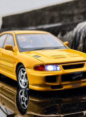 三菱EVO3三代合金车模转向避震经典收藏摆件男孩玩具仿真汽车模型