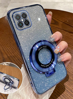 适用华为nova8se手机壳JSC一AL50新款JSCAN00JSCAL保护套AN00透明硅胶Nove8es全包防摔nava女男高级感带支架