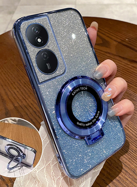 适用荣耀X7B手机壳HONORX7B国际版新款5G保护HONOR套HUAWEI华为透明硅胶全包防摔女带支架男高级感高级感外壳