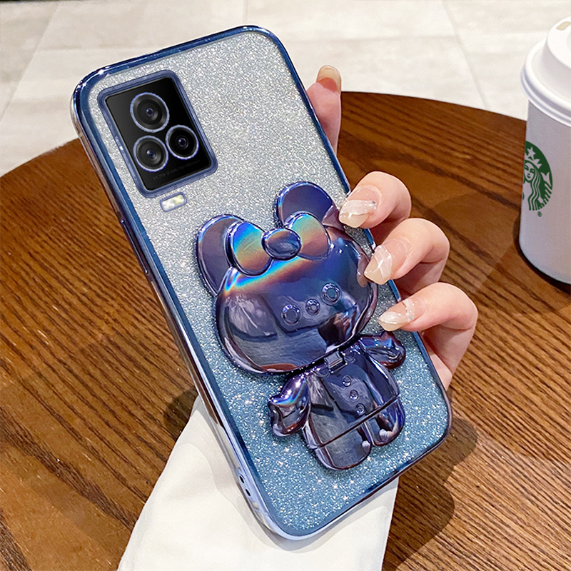 适用iQOO7防摔全包手机壳带支架