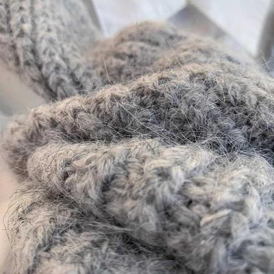 JOYIASS灰色v领针织马甲背心女款冬季2025新款秋冬外搭叠穿坎肩毛