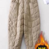2025新东北零下40度棉 秋冬高腰外穿羊毛衬里加厚妈妈裤 羽绒裤 女式