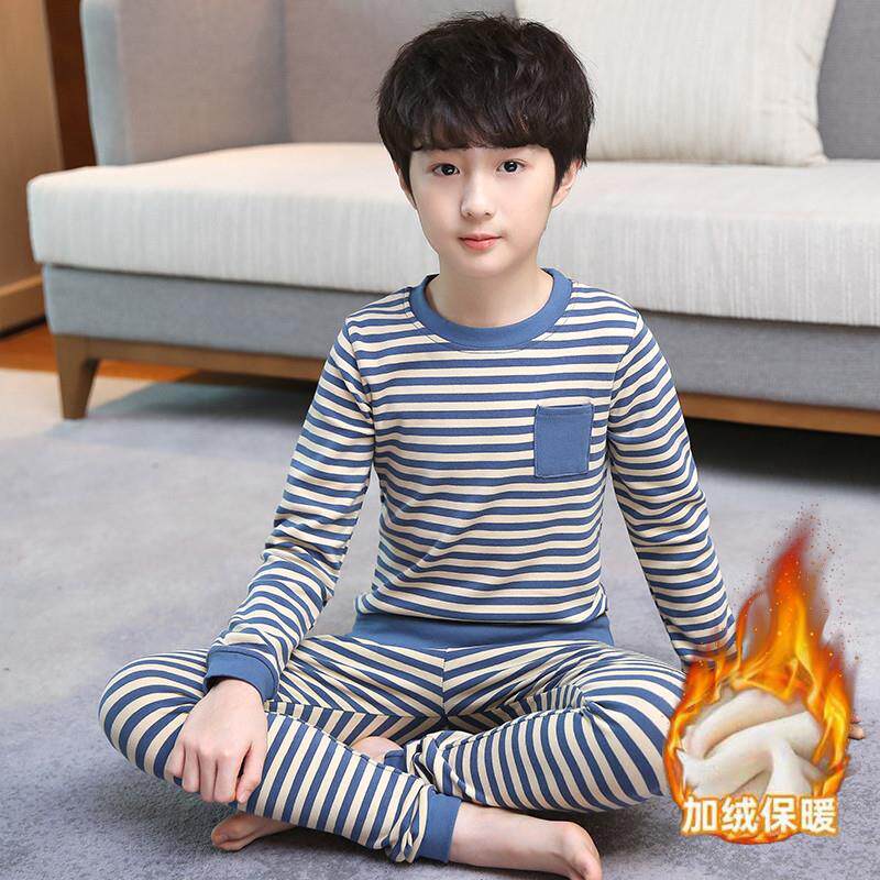 男童内衣套装加绒秋冬款儿童秋衣秋裤加厚保暖打底衫中大童冬装