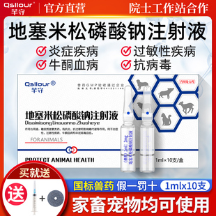 兽用地塞米松磷酸钠注射液兽药猪牛羊用抗炎针剂地米宠物猫狗用药