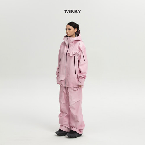 【26新品】YAKKY UNFOLD系列男女同款3L滑雪服上衣防水外套