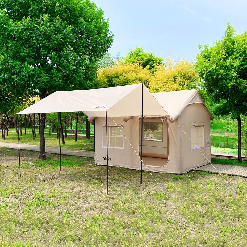 网红充气帐篷野营户外露营充气小屋一室一厅旅游住宿帐篷