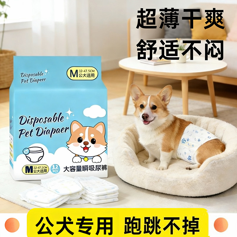 狗狗尿不湿母狗生理裤公狗纸尿裤尿片小狗礼貌带专用拉拉裤尿布垫