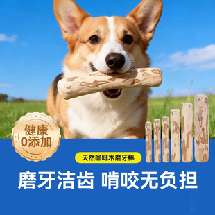 狗狗零食咖啡木磨牙棒大中小型犬耐咬洁齿棒防拆家天然木头狗玩具
