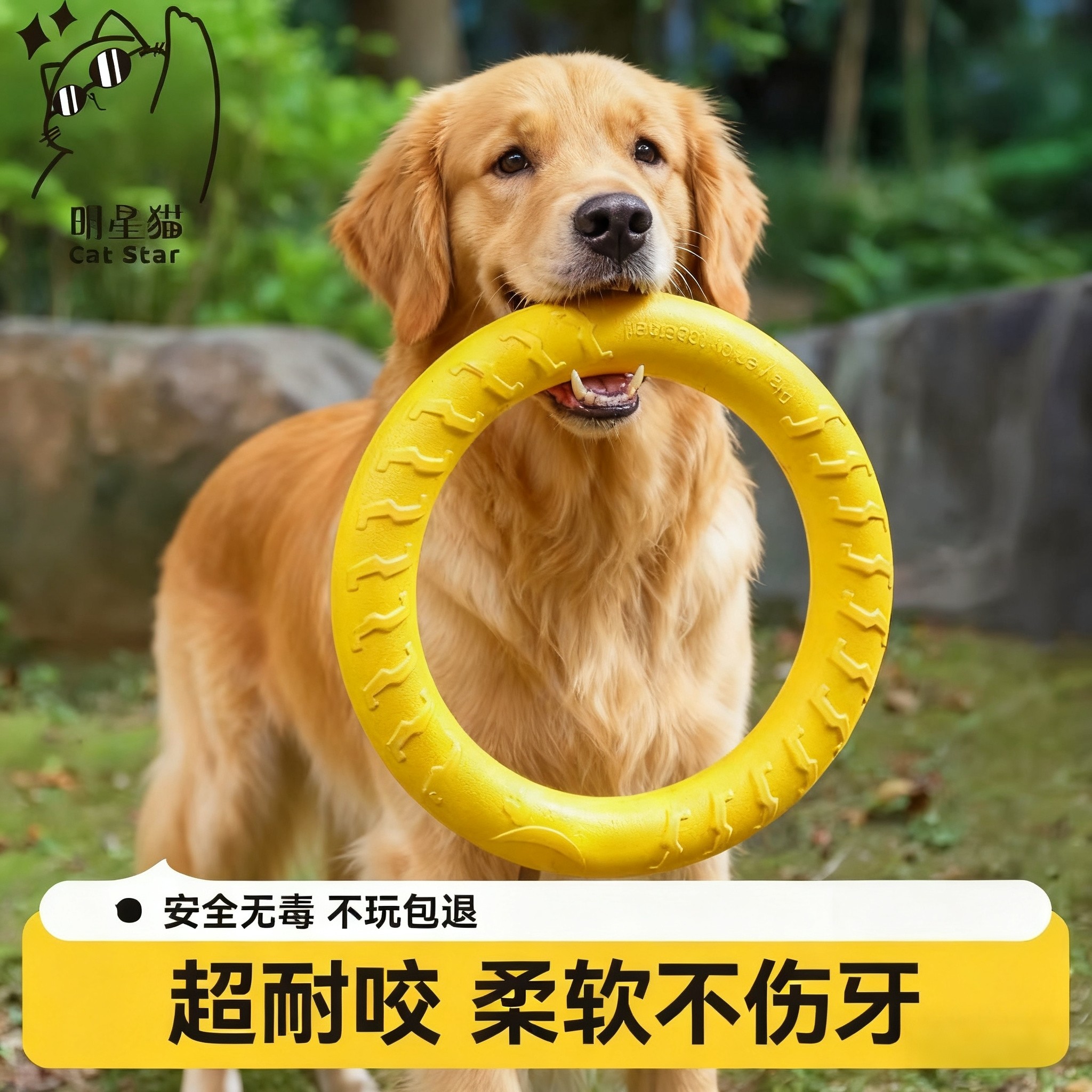 狗狗玩具圆环飞盘耐咬磨牙发声拉力环金毛边牧磨牙耐咬解闷神器,宠物/宠物食品及用品,飞盘,淘宝优惠券,粉丝福利购,淘宝优惠卷