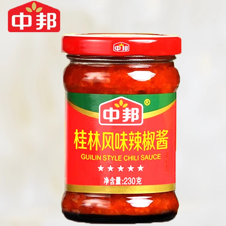 桂林酱瓶装中山风味辣椒酱中邦