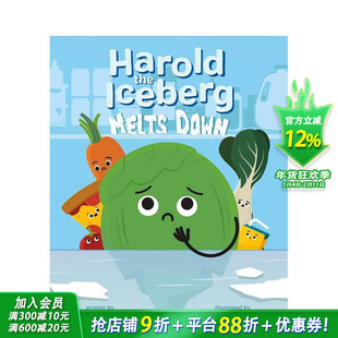 【预售】冰山融化的哈罗德 Harold The Iceberg Melts Down 英文儿童插画故事绘本 进口童书