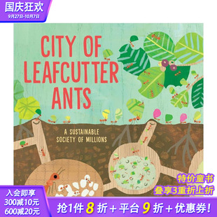 City 進(jìn)口童書(shū) 切葉蟻之城 Ants? 英文兒童插畫(huà)科普故事繪本 Leafcutter 預(yù)售