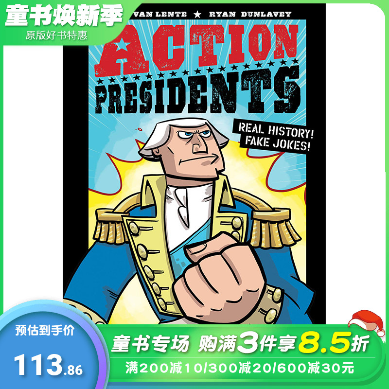 【现货】【XJ】 Action Presidents 1: George Washington!，总统行动一号:英文原版图书籍进口正版 Van Lente儿童分阶阅读