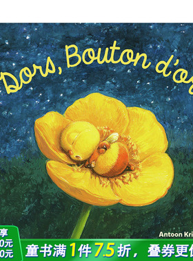 【现货】法文原版 睡吧，金色花蕾Dors, Bouton d’Or 法文儿童艺术插画绘本 正版进口图书