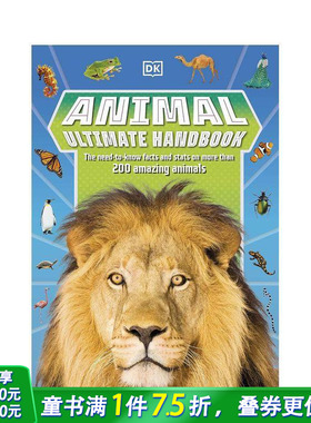 【现货】DK百科手册：动物篇 【DK Ultimate Handbooks】Animal Ultimate Handbook 英文儿童插画科普绘本 进口童书