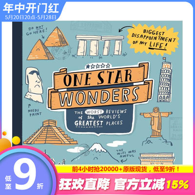 【预售】一星奇迹：标志性景点的差评价 One Star Wonders:The Worst Reviews of the World's Greatest Places 英文正版进口书