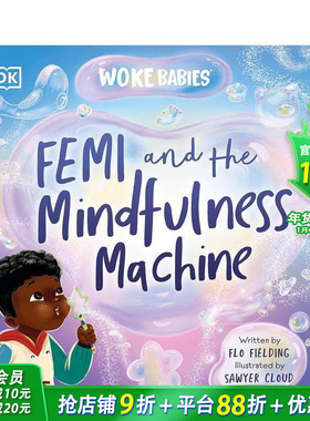 【预售】Femi与心灵机器 Femi and The Mindfulness Machine 原版英文儿童插画艺术绘本 进口童书