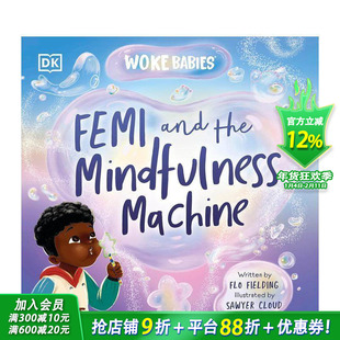 【预售】Femi与心灵机器 Femi and The Mindfulness Machine 原版英文儿童插画艺术绘本 进口童书