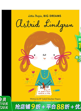 【现货】【小人物大梦想】阿斯特丽德·林格伦Astrid Lindgren 英文原版精装 3-6岁儿童文学小说作家诗歌 艺术绘本人物传记 女孩篇