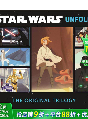 【现货】星战：手风琴式折页书 【Unfolds Book】Star Wars Unfolds 英文儿童绘本 星球大战艺术画集正版进口书