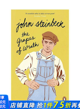 【预售】【诺贝尔文学奖约翰·斯坦贝克】愤怒的葡萄 时尚插画师Bijou Karman系列封面The Grapes of Wrath英文文学小说正版进口书