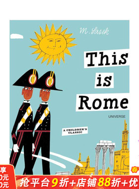 【预售】【Miroslav Sasek】这就是罗马 This is Rome 英文儿童插画故事绘本 进口童书