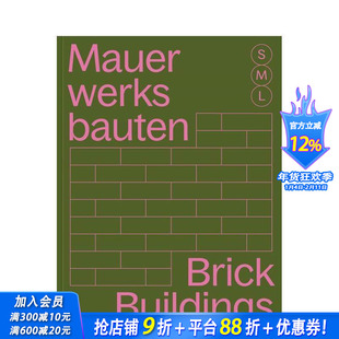 【预售】砖砌建筑 小中大 Brick Buildings S, M, L:30 x Architecture and Construction 英文建筑风格与材料构造 正版进口书